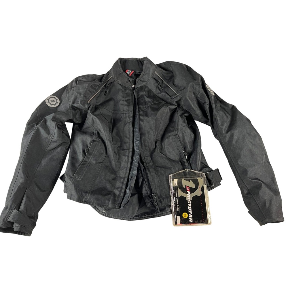 Firstgear‎ Contour Tex Jkt Black Wlg Womens Size LG Motorcycle Jacket